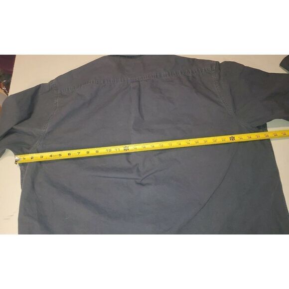 Wranglers Authentics 100% Cotton Dk Gray, Button Up Long Sleeve Shirt Size 2XLM - Picture 5 of 7